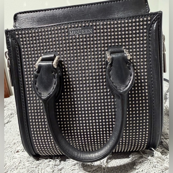 Alexander McQueen Heroine Mini Studded Leather Tote - Picture 2 of 16